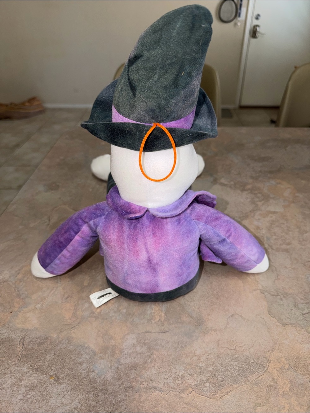 Vintage STUFFINS 1997 GHOST Halloween Hanging 24" Plush Decoration - Picture 2 of 2